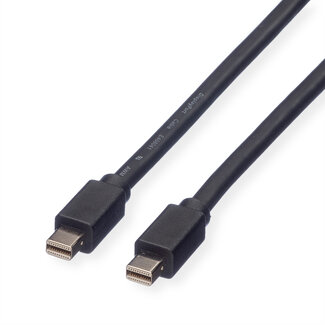 Roline ROLINE DisplayPort kabel, Mini DP M - Mini DP M, zwart, 2 m
