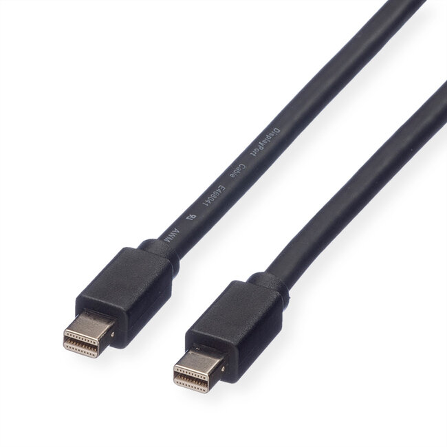 ROLINE DisplayPort kabel, Mini DP M - Mini DP M, zwart, 2 m