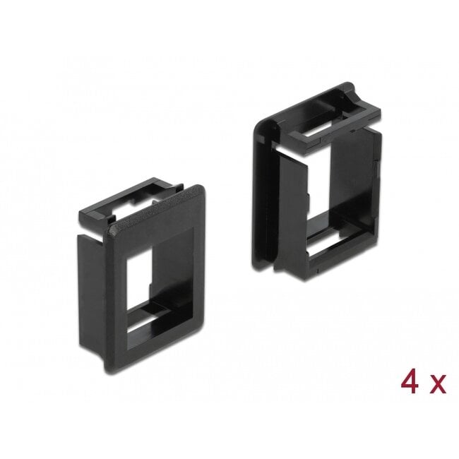 Delock Keystone Holder for cases 4 pieces black