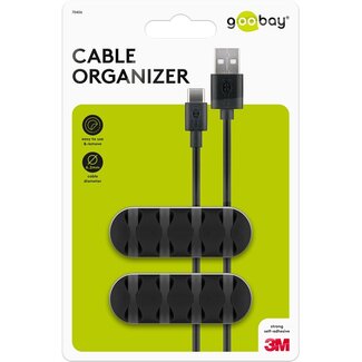 Goobay Goobay Cable Management 4 Slots, Black