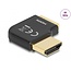 Delock HDMI Adapter male to female 90° right angled 8K 60 Hz metal
