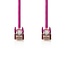 CAT5e Netwerkkabel | SF/UTP | RJ45 Male | RJ45 Male | 7.50 m | Rond | PVC | Roze | Polybag