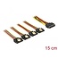 Delock Cable SATA 15 pin power plug with latching function > SATA 15 pin power receptacle 4 x straight 15 cm