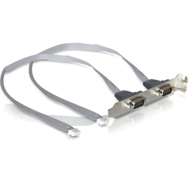Delock slot bracket 2 x COM port with 2 mm pitch