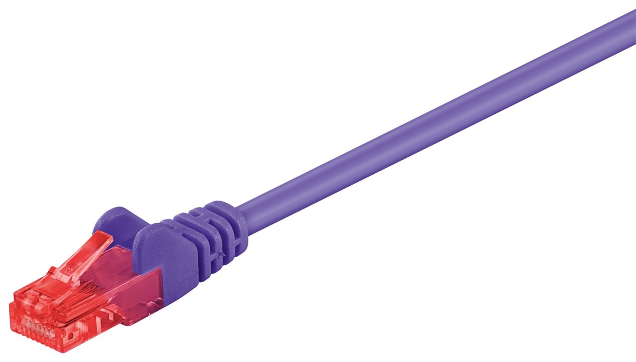 Wentronic CAT6 Netwerkkabel - RJ45 - Paars - 2 m