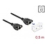 Delock Network Extension Cable for Easy 45 Module S/FTP RJ45 jack to RJ45 jack Cat.6A 50 cm black