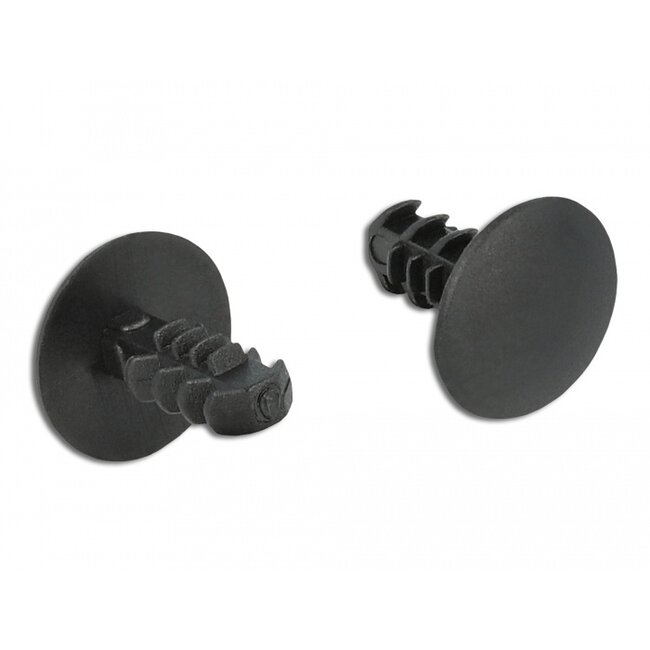 Delock Fir tree clip black 10 pieces