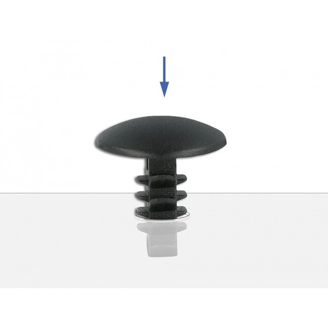 Delock Fir tree clip black 10 pieces