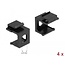 Delock Keystone cover black with 8.0 mm hole 4 pieces