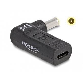 DeLOCK Delock Adapter for Laptop Charging Cable USB Type-C™ female to Samsung 5.5 x 3.0 mm male 90° angled