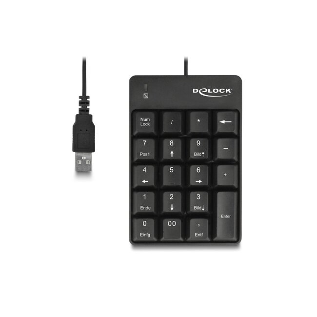 Delock USB Keypad 19 keys black