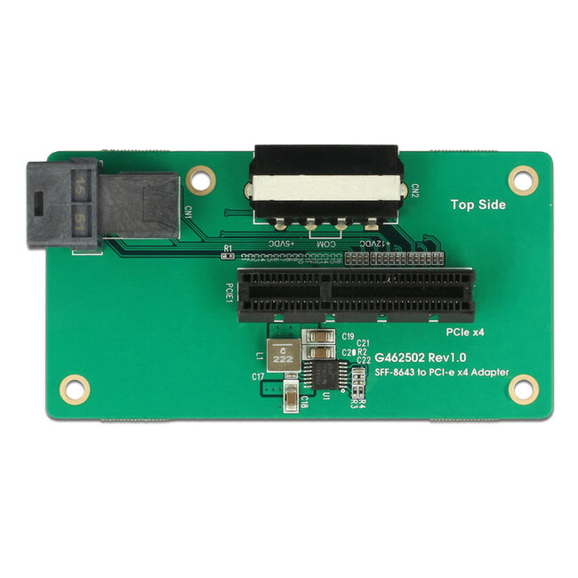 Delock Adapter SFF-8643 > PCIe x4 with fixing plate
