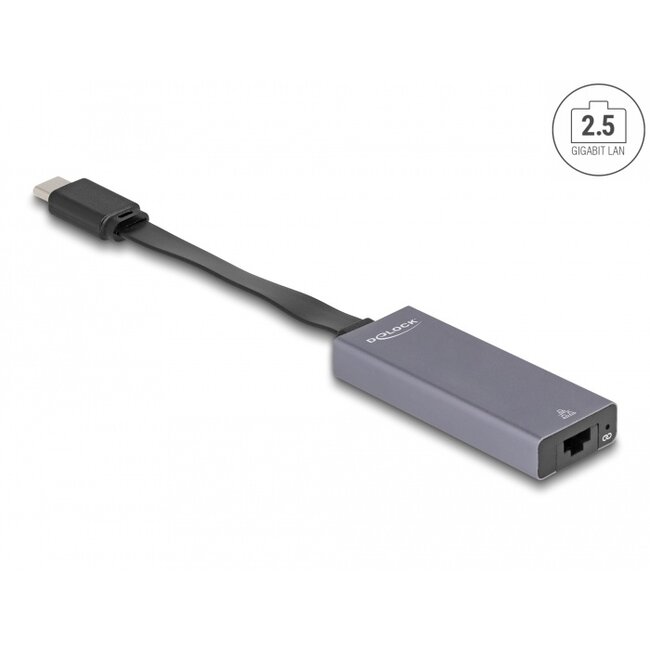 Delock USB Type-C™ Adapter to 2.5 Gigabit LAN slim