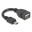 Delock USB 2.0 OTG Cable Type Micro-B male to Type-A female 11 cm