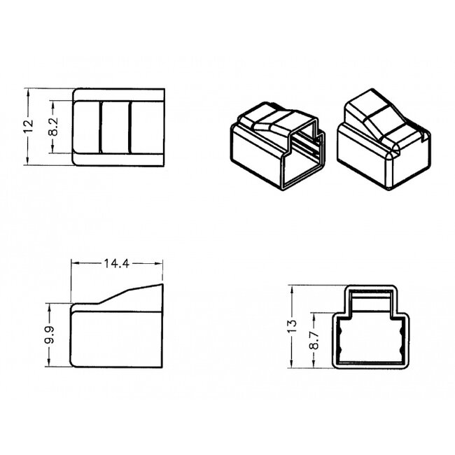 Delock Dust Cover for RJ11 plug 10 pieces transparent