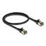 Delock RJ45 Network Cable Cat.8.1 F/FTP Slim Pro 0.5 m black