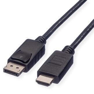 Roline ROLINE DisplayPort Kabel DP - HDMI, M/M, zwart, 1,5 m