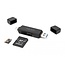 Delock Card Reader SuperSpeed USB 5 Gbps USB Type-C™ / Type-A for SD and Micro SD memory cards