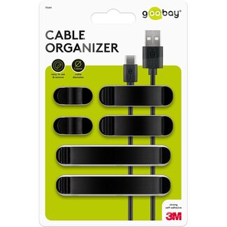 Goobay Goobay Cable Management Clip Set, Black