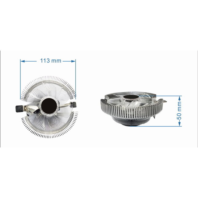 CPU koelventilator, 9 cm, 55 W, 4 pin