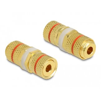 DeLOCK Delock Audio Adapter binding post to binding post for installation, red ring