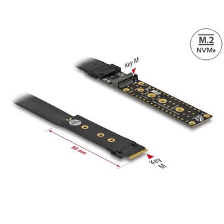 DeLOCK Delock Riser Card M.2 Key M Extension NVMe with 20 cm cable