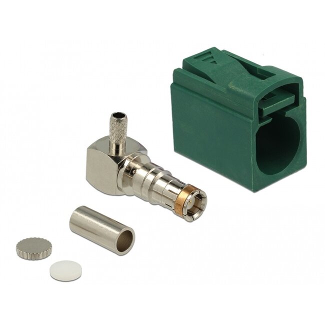 Delock FAKRA E jack 90° for crimping
