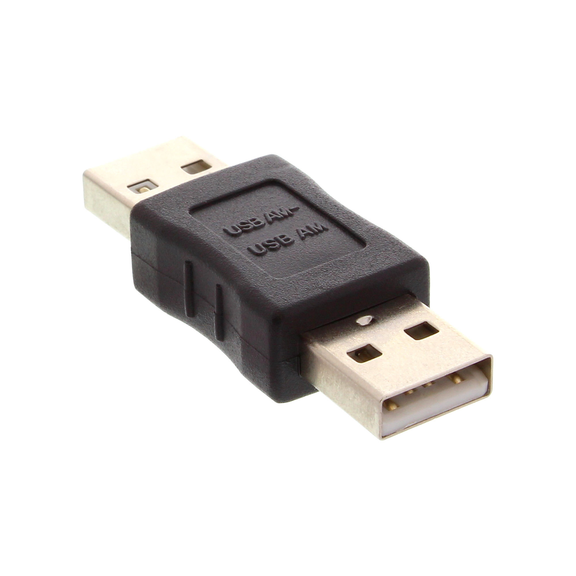 InLine 33441 tussenstuk voor kabels USB 2.0 A male USB 2.0 A Beige