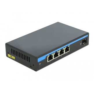 DeLOCK Delock Gigabit Ethernet Switch 4 Port PoE + 1 SFP