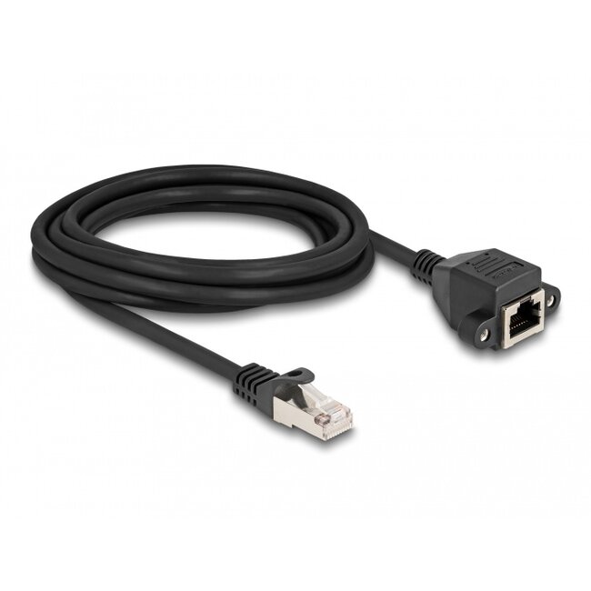 Delock RJ50 Extension Cable male to female S/FTP 3 m black