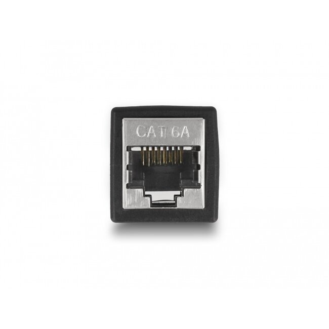 Delock Adapter RJ45 jack to RJ45 jack Cat.6A black