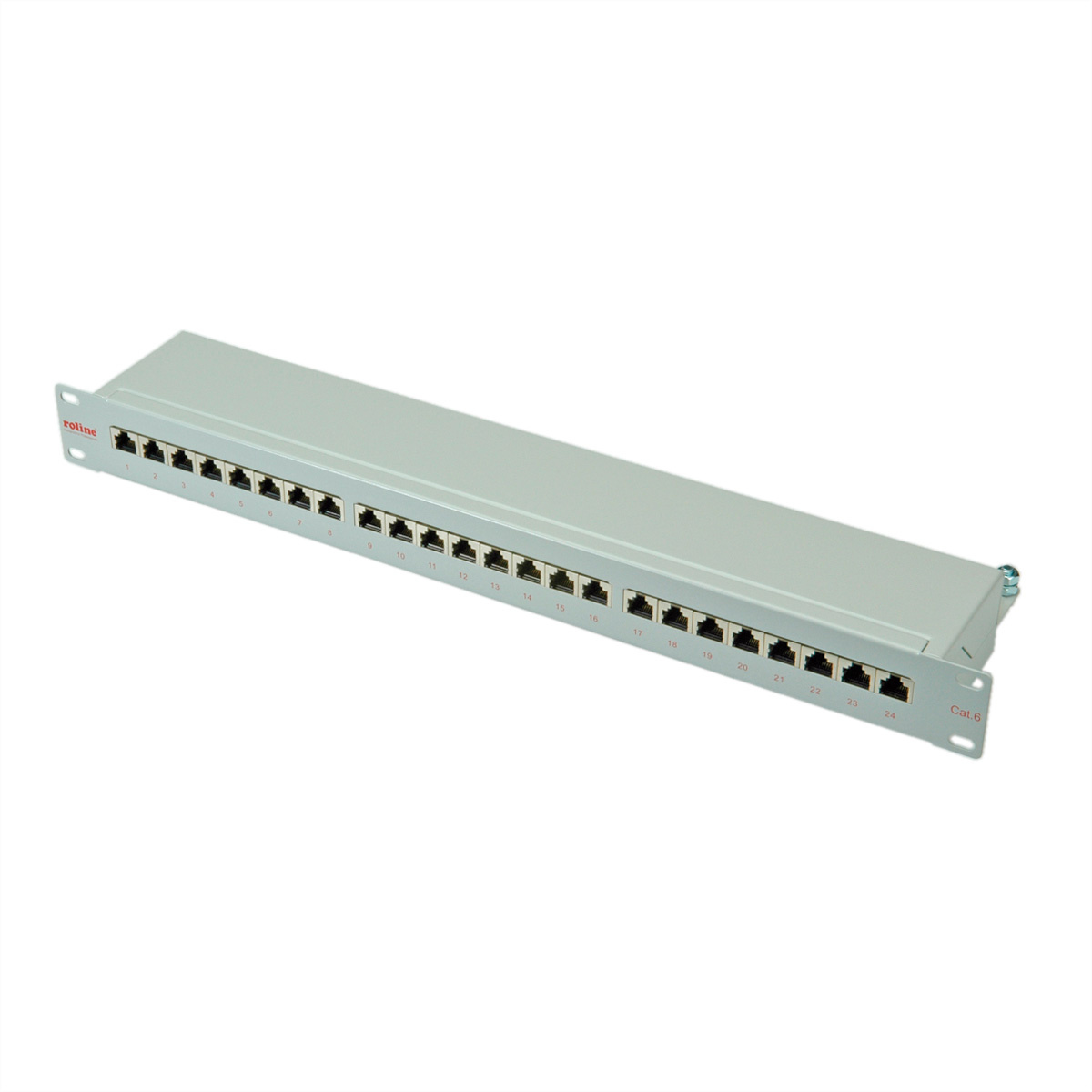 Roline Cat.6 19" patchpanel, 24 ports, STP"