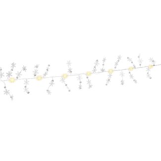 Goobay Goobay Silver Wire String Light "Snowflakes" with 10 LEDs