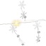 Goobay Silver Wire String Light "Snowflakes" with 10 LEDs