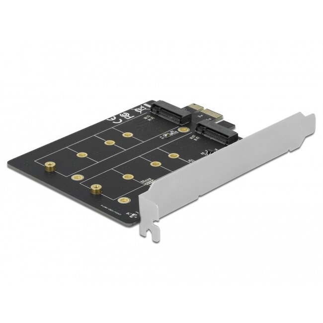 Delock PCI Express x1 Card to 2 x internal M.2 Key B
