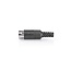 DIN-Connector | Recht | Male | Vernikkeld | Twist-On | Diameter kabelinvoer: 6.0 mm | Polyvinylchloride (PVC) | Zwart | 25 Stuks | Polybag