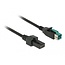 Delock PoweredUSB cable male 12 V > 2 x 4 pin male 5 m for POS printers and terminals