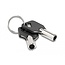 Navilock Laptop Security Coiled Cable for USB Type-A port with Key Lock