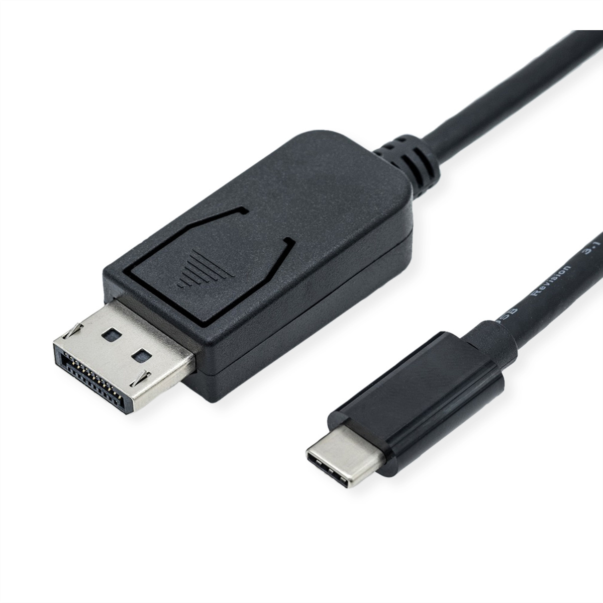 Roline 11.04.5837 USB-C / DisplayPort Adapter Zwart 3.00 m