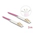 Delock Optical Fiber Cable LC Duplex to LC Duplex Multi-mode OM4 angled 3 m
