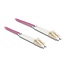 Delock Optical Fiber Cable LC Duplex to LC Duplex Multi-mode OM4 angled 3 m