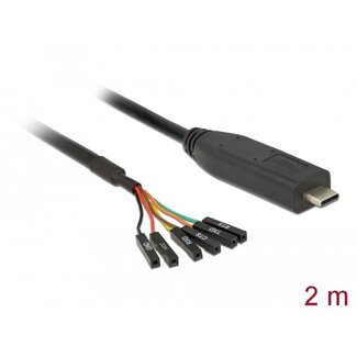 DeLOCK Delock Converter USB Type-C™ 2.0 male to LVTTL 3.3 V 6 pin pin header female separate 2.0 m