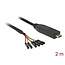 Delock Converter USB Type-C™ 2.0 male to LVTTL 3.3 V 6 pin pin header female separate 2.0 m