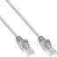 InLine® Patchkabel, UTP, Cat.5e, grijs, 10m, AWG26, Speciale neusbescherming