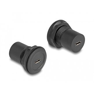DeLOCK Delock USB 2.0 Type Micro-B to USB 2.0 Type Micro-B built-in connector black