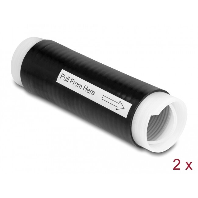 Delock Cold Shrink Tube 35 mm x 130 mm 2 pcs black