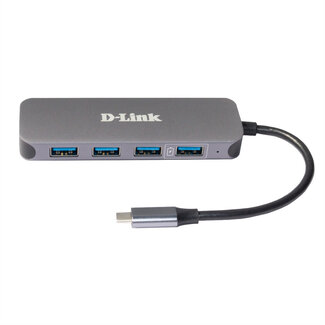 D-Link D-Link DUB-2340 USB-C auf 4-Port USB Hub mit Power Delivery