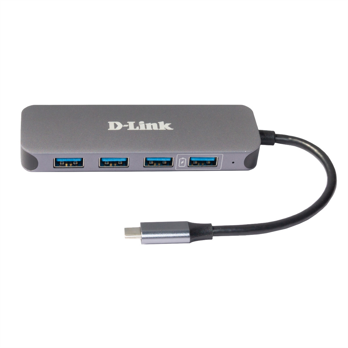 D-Link DUB-2340 4 poorten USB-C® (USB 3.2 Gen 2) multiport hub Grijs