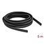 Delock Plastic cable protection conduit in oval shape flexible 13.6 x 6.3 mm - length 5 m black