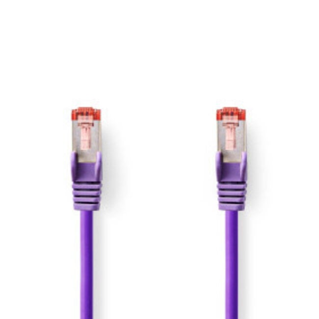 CAT6 Netwerkkabel | RJ45 Male | RJ45 Male | S/FTP | 2.00 m | Rond | LSZH | Violet | Label